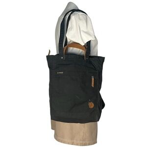 FJALLRAVEN Black Totepack No 1 Everyday Outdoor Shoulder Hand Backpack